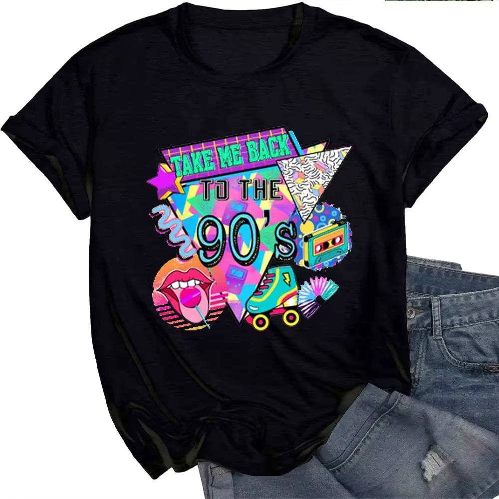 T-shirt pour femmes, I Love 90s, vêtements pour hommes, t-shirts graphiques musicaux, cadeau d'anniv
