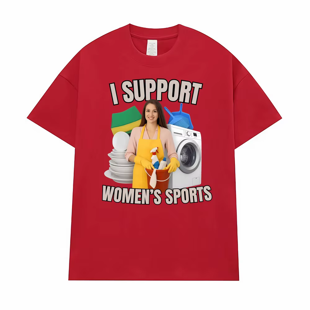 T-shirt humoristique et sarcastique « J'encourage les sports féminins » pour hommes et femmes, vêtem