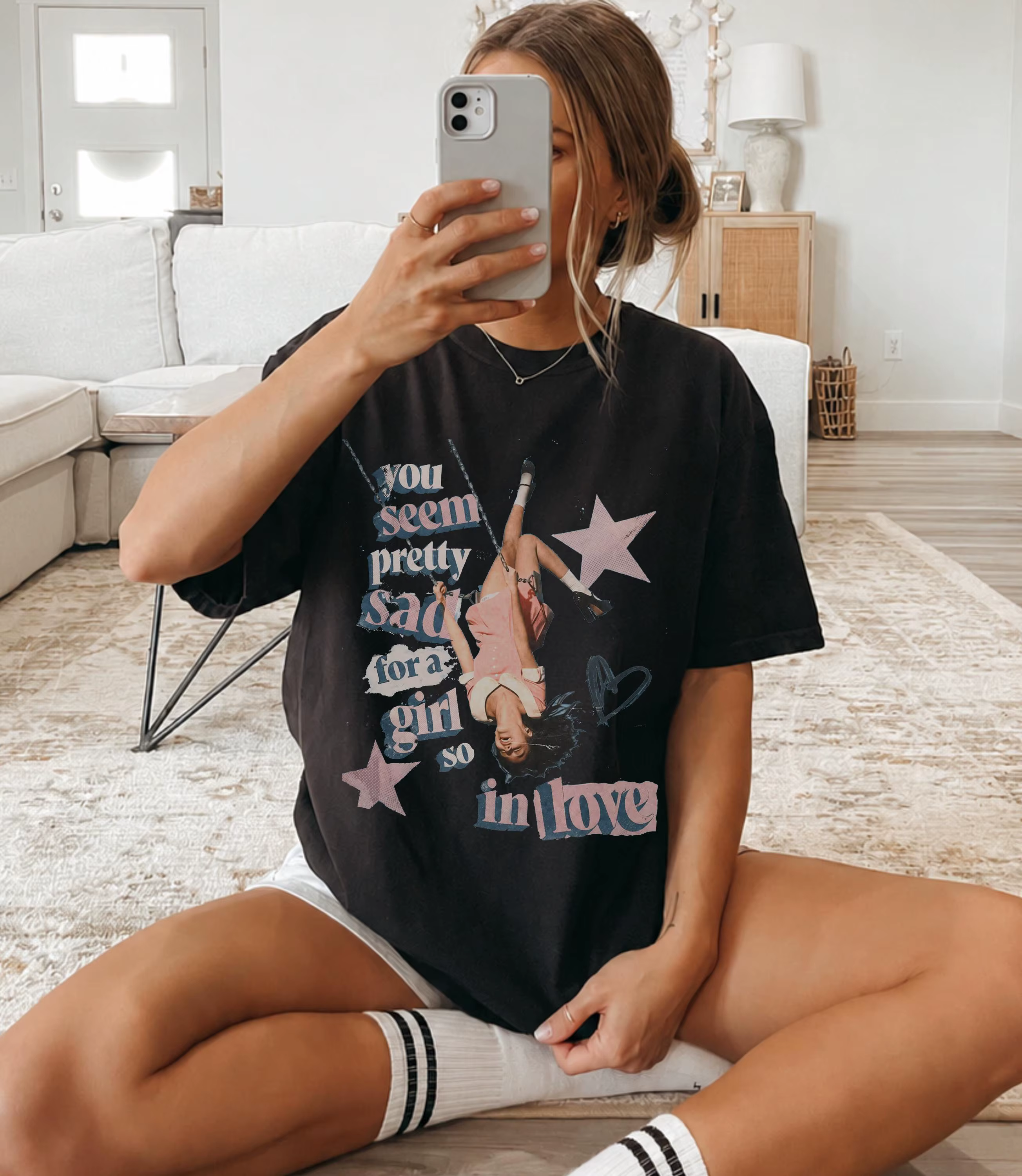 T-shirt Singer Olivia You Seem Pretty Sad pour hommes et femmes, vêtements d'été 100% coton, haut à 
