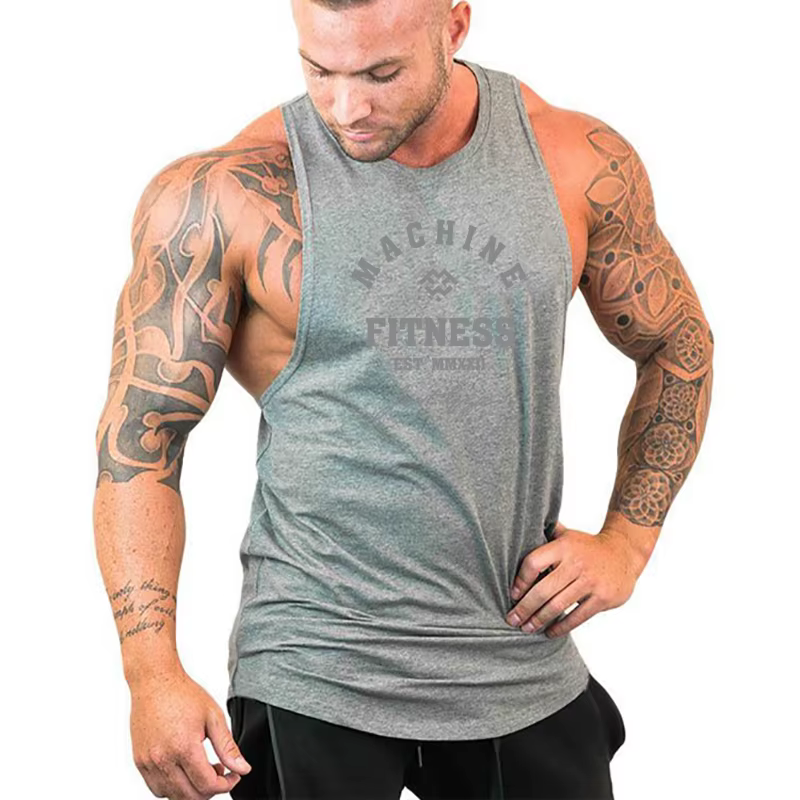 MACHINE FITNESS JUST GYM musculation débardeur hommes gilet d'entraînement coton chemise sans manche