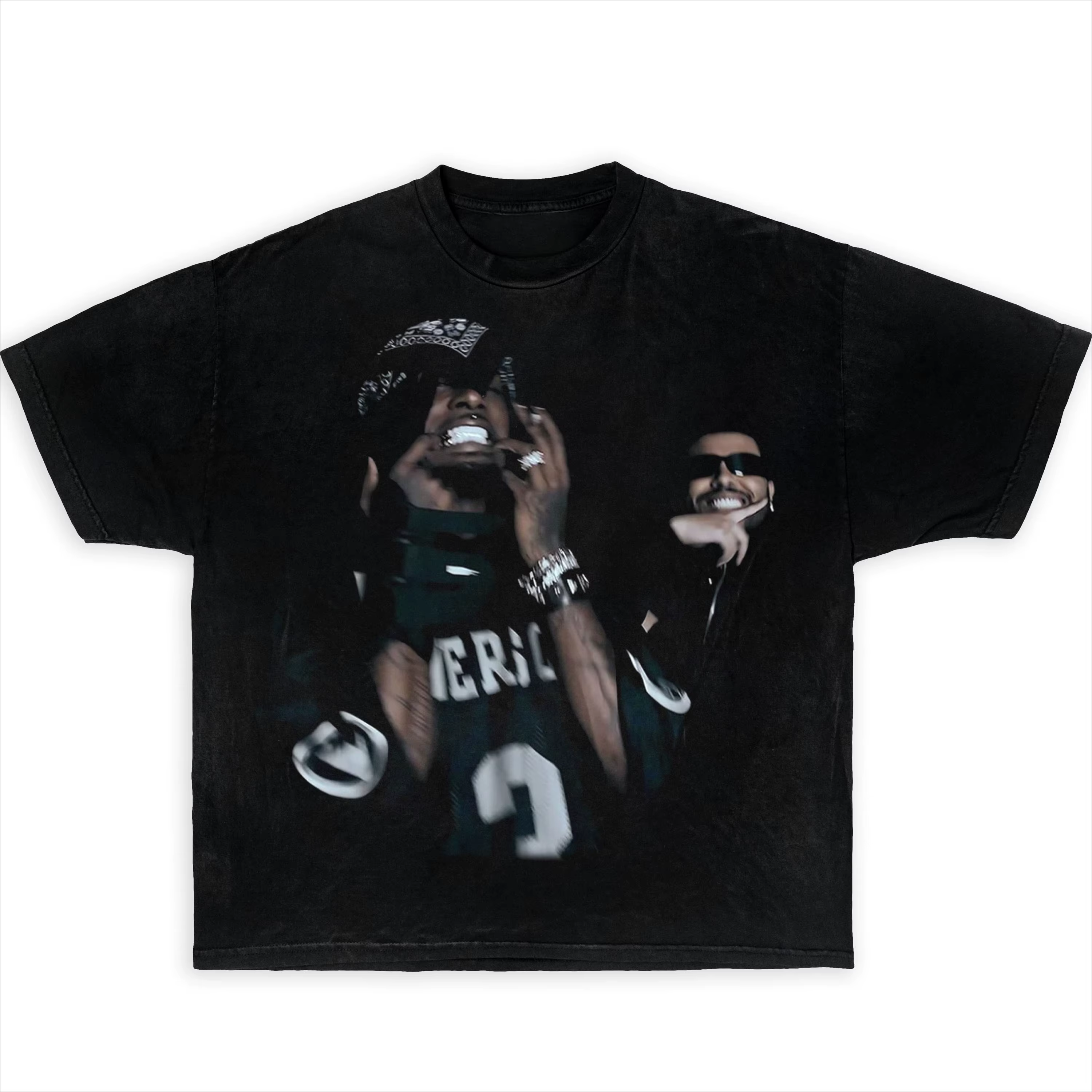 Playboi Carti The Weeknd Streetwear Boxy Tee Shirt Y2K Shirts Graphic Shirt Tee Rap Shirts Tour Tshi