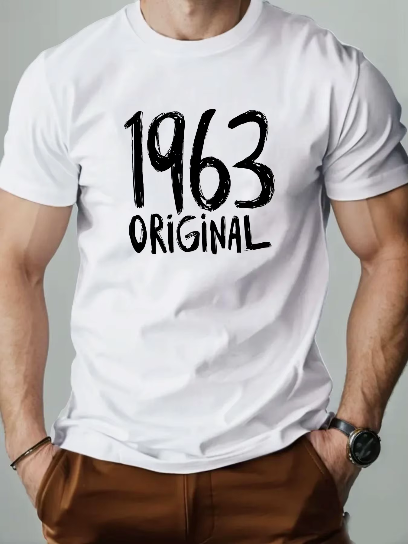 T-shirt homme Vintage Fun 1963 ORIGINAL coton T-shirt Hip Hop femmes Streetwear Harajuku surdimensio