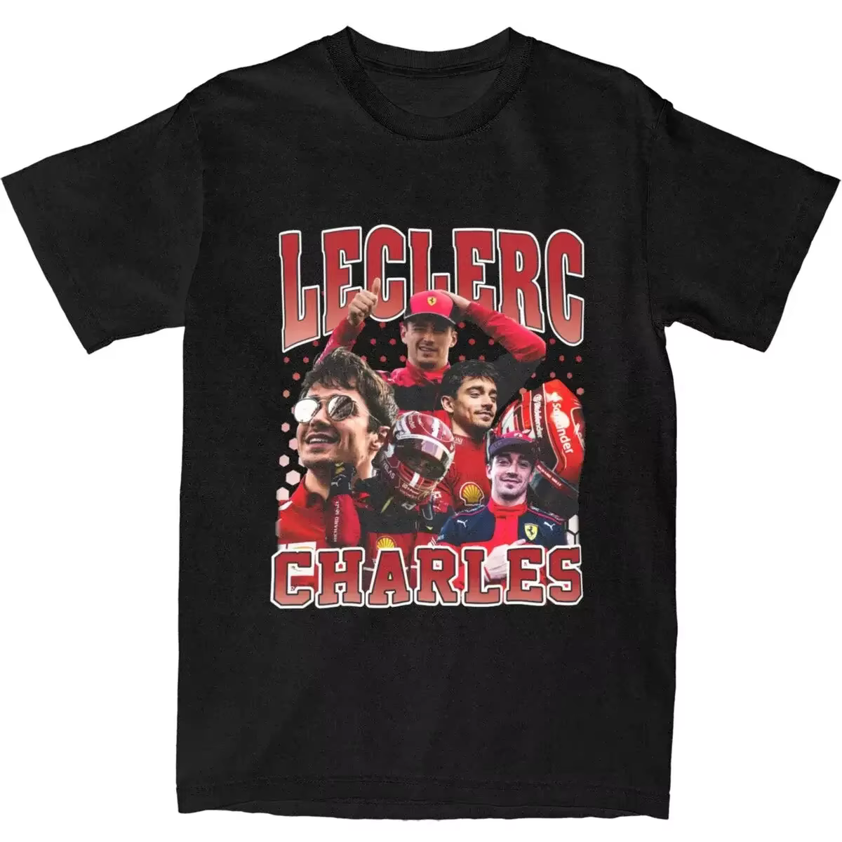 T-shirt de pilote de course drôle pour hommes, haut imprimé LE, vêtements pour hommes, F1, Charles L
