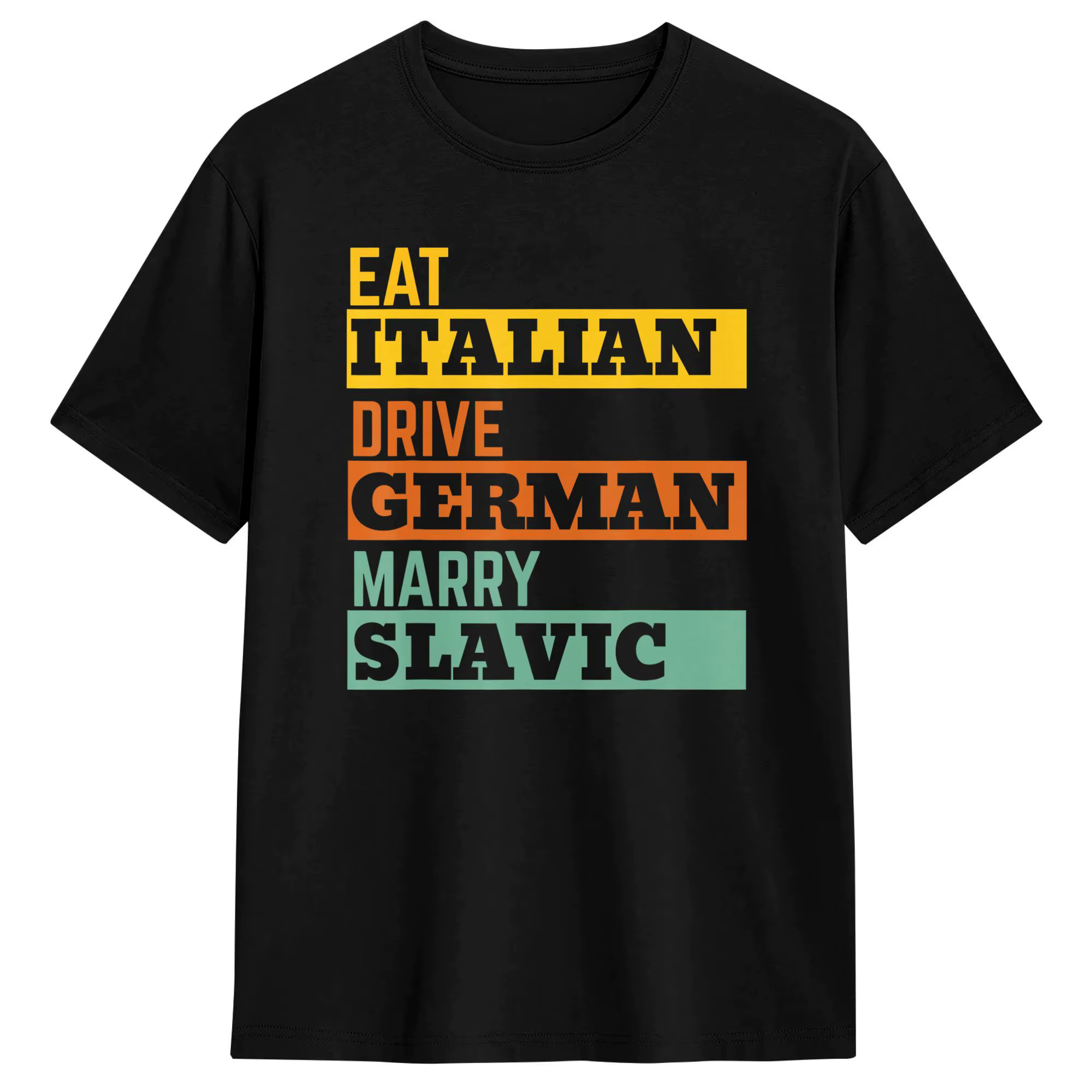 T-shirts pour hommes en coton humoristique rétro, à manches courtes et col rond, avec motifs 'Eat It