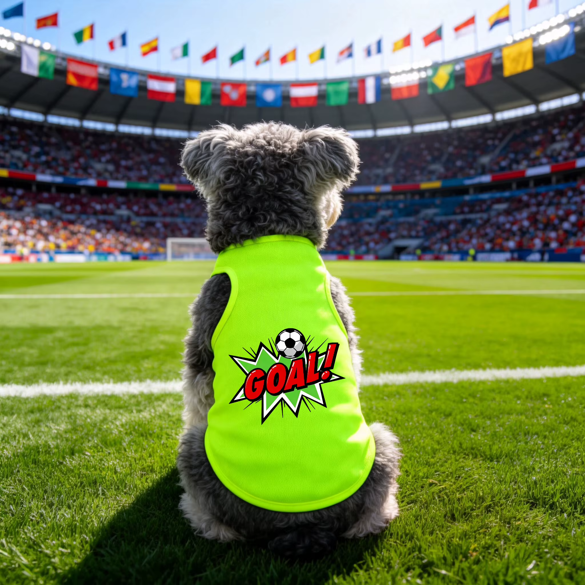 T-shirt imprimé Coupe du Monde pour chien - Des motifs tendance et mignons qui ajoutent de la vitali