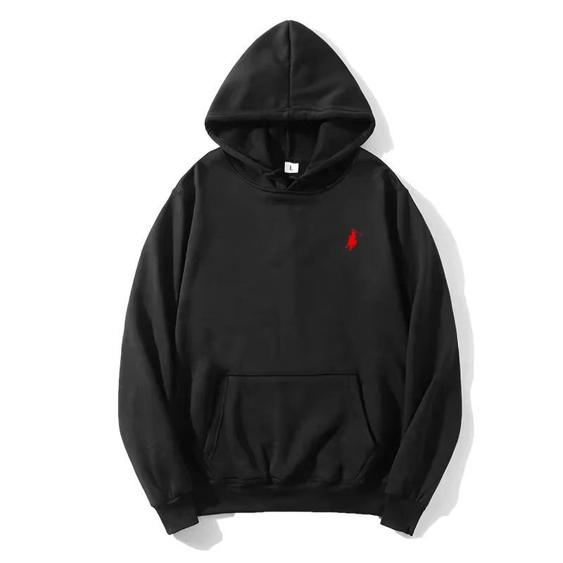 Sweat-shirt à capuche imprimé polo 2025 pour l'automne et l'hiver, adapté aux hommes et aux femmes, 