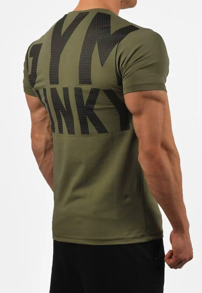 Mode homme t-shirt hommes hauts été Fitness musculation vêtements Muscle hommes chemises coton coupe