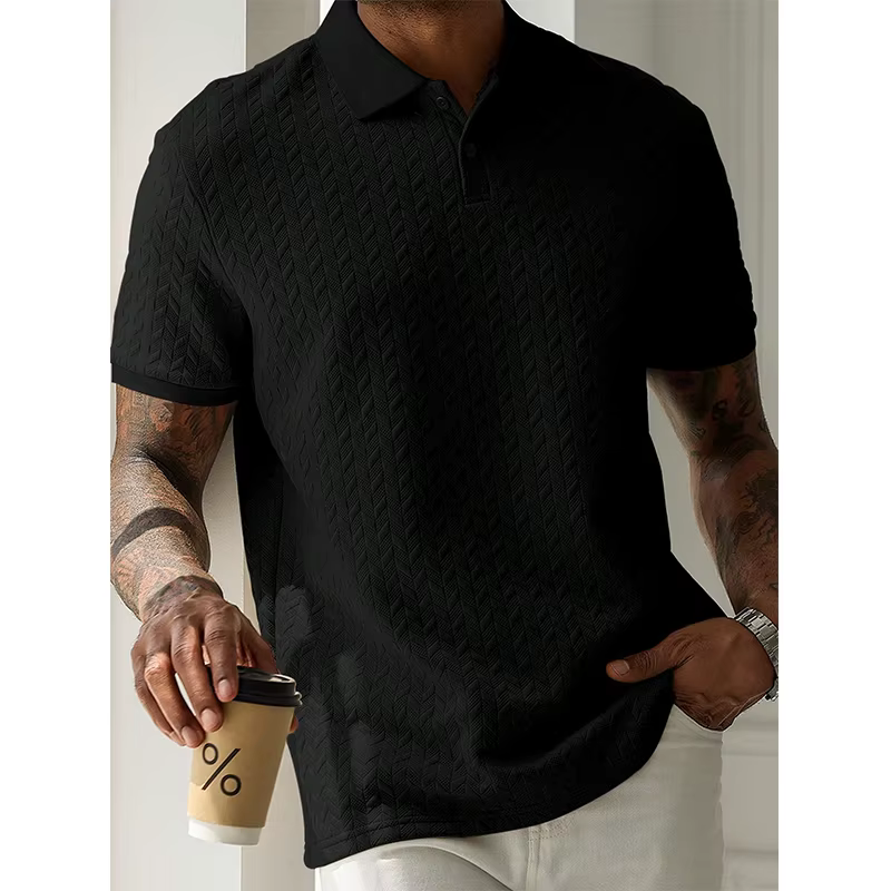 Polo d'été à manches courtes pour hommes, Streetwear, hauts de couleur unie, marque respirante
