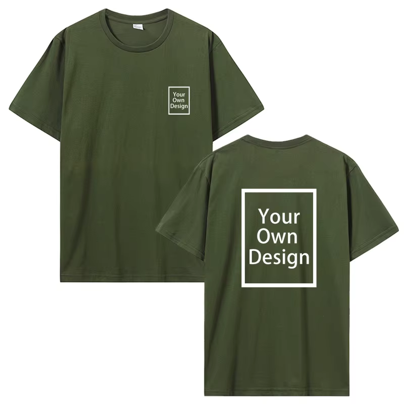 Coton personnalisé impression personnalisée à manches courtes T-shirt été hauts t-shirts bricolage v