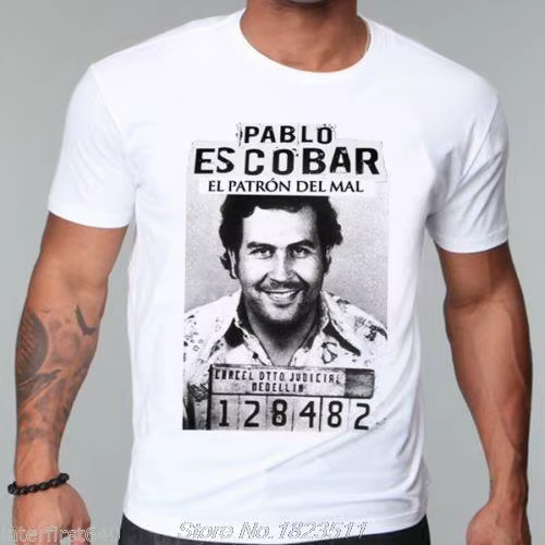 T-shirt en coton pour hommes, Weed, Mafia, planchers eface, Luciano, Capon, Gangster, Equipment Esco