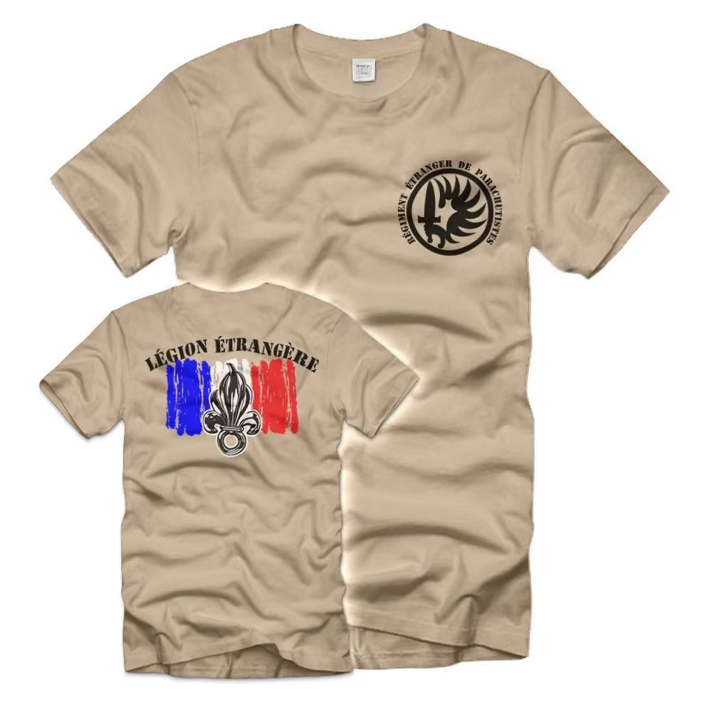 Légion étranger Parachute légion étrangère française légion légio T-Shirt manches courtes décontract