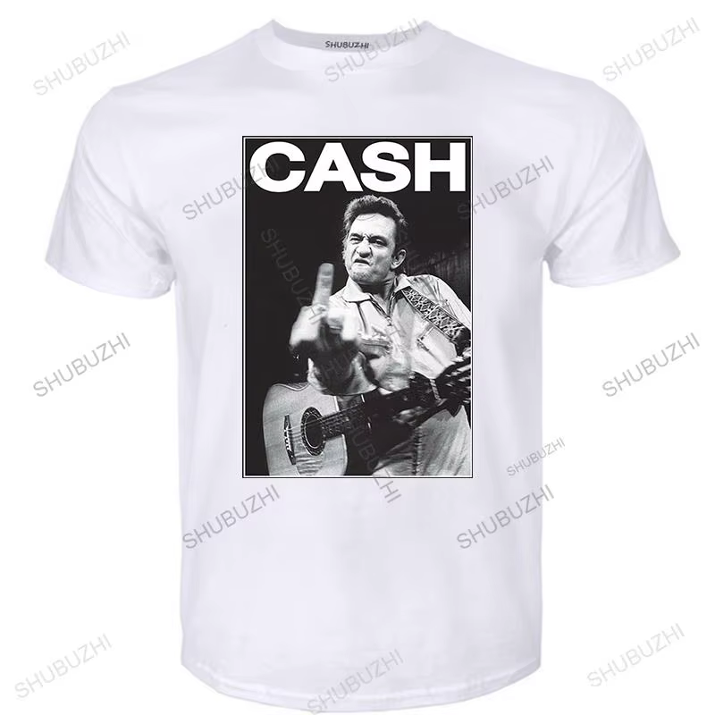 T-shirt homme femme, estival et humoristique, avec imprimé Vintage, Johnny Legend, argent, musique, 
