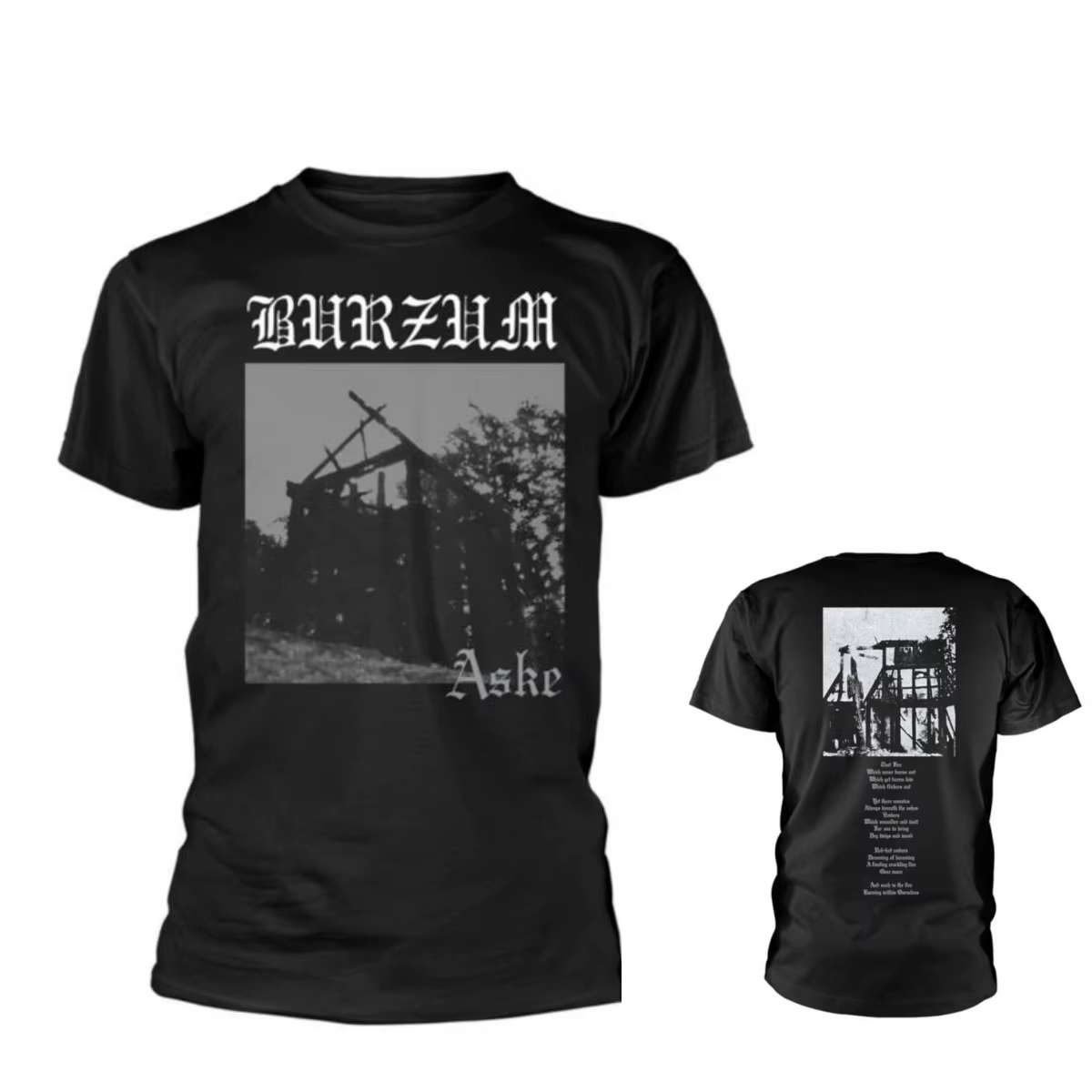 Burzum Aske 2013 T-Shirt en coton avec image graphique pour hommes et femmes, Streetwear d'été