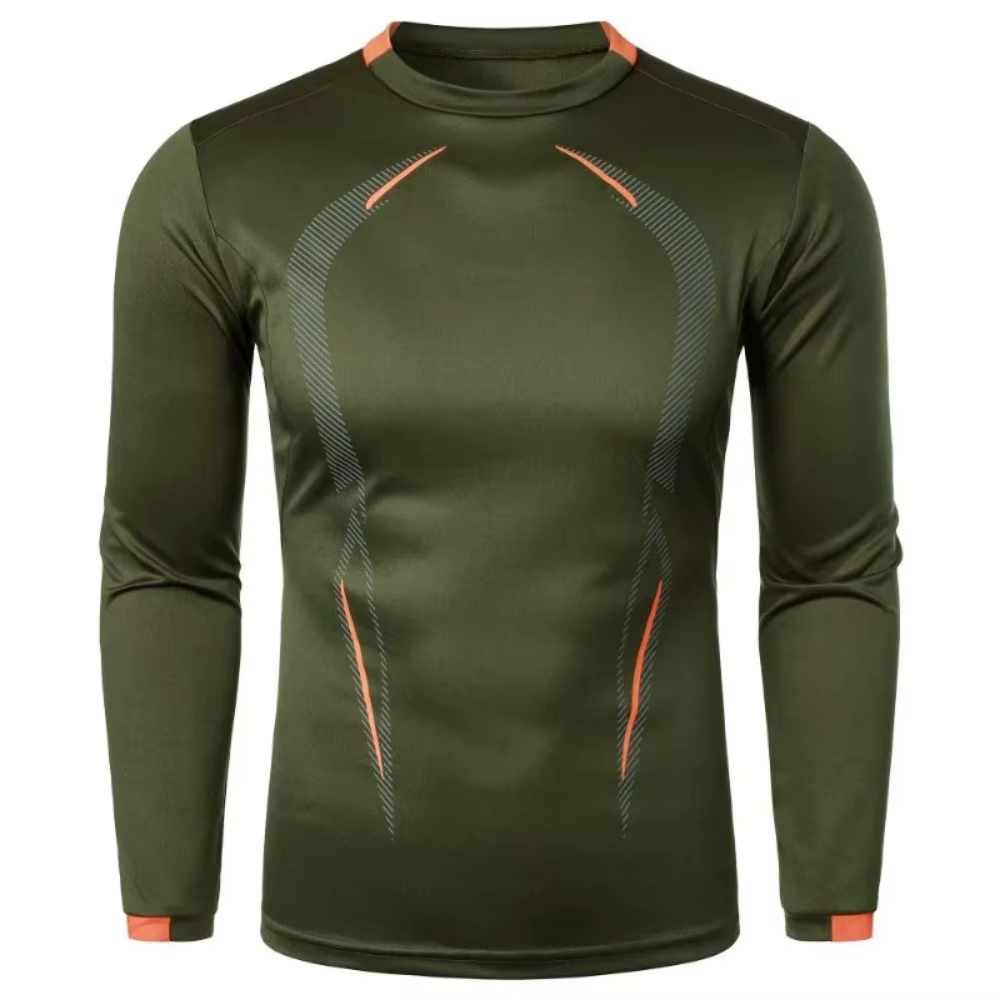 T-shirt à manches longues pour hommes, léger et respirant, à séchage rapide, Streetwear, surdimensio