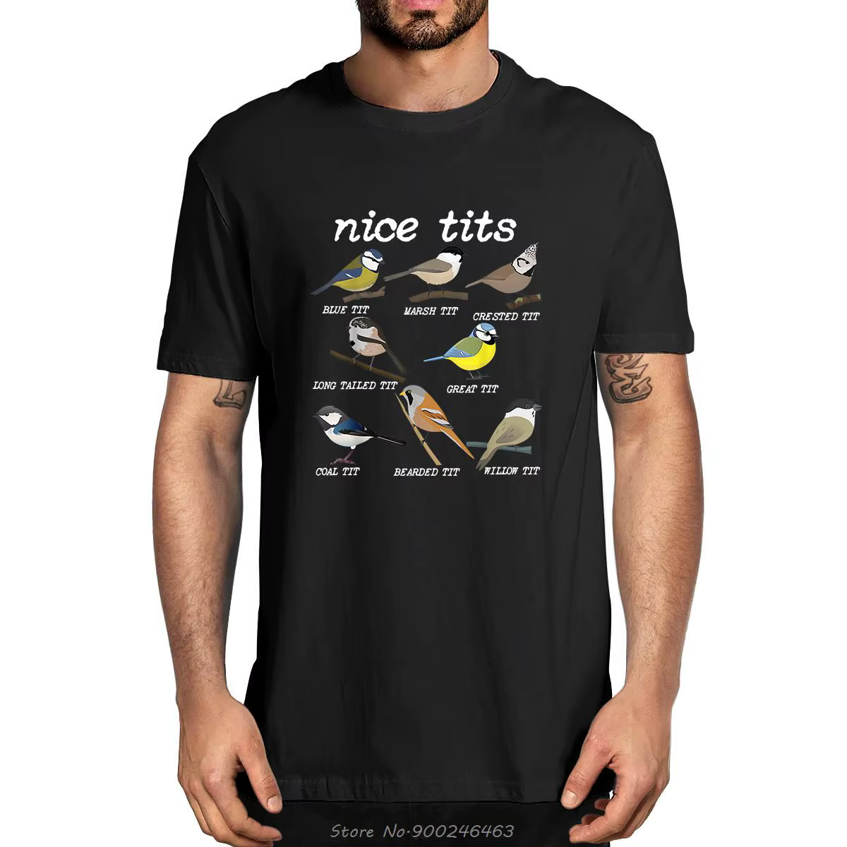 T-Shirt unisexe pour hommes et femmes, 100% coton, avec jolis seins amusants, pour l'observation d'o
