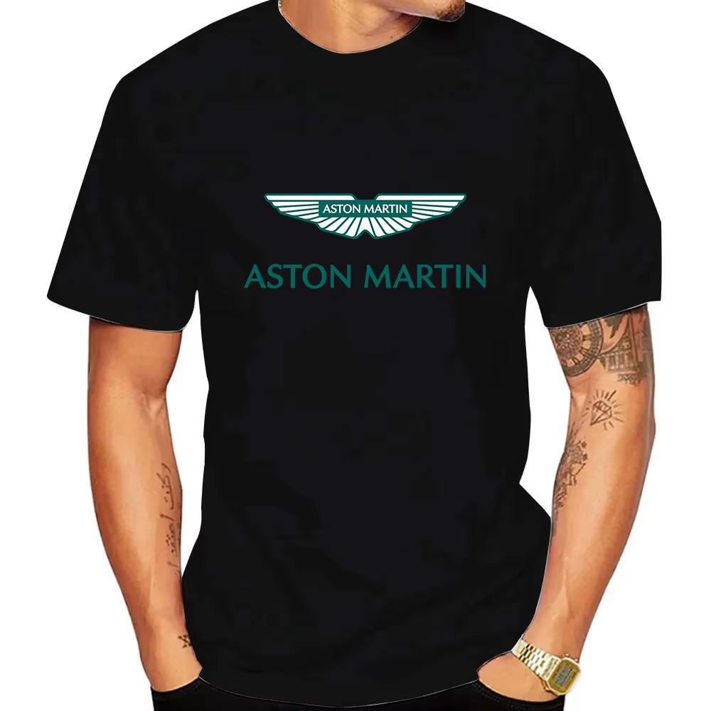 Aston Martin Racing Team Logo T-Shirt homme et femme été manches courtes décontracté mode 100% pur c