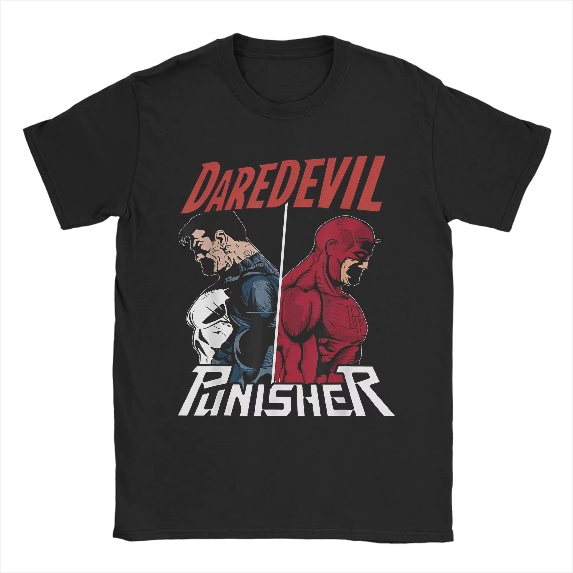 T-shirts Daredevil The Punisher Only One Way pour hommes et femmes, t-shirt drôle en pur coton, à ma
