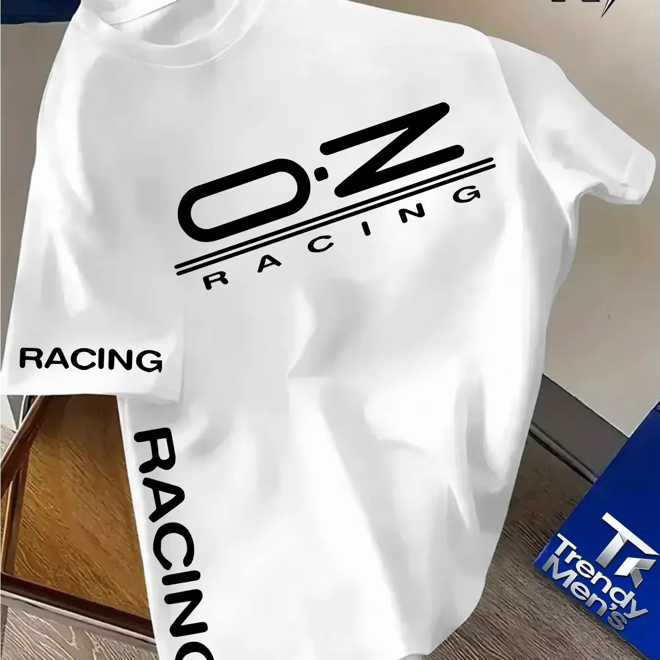 T-shirt de course pour homme - Manches courtes, col rond, coupe ample, décontracté et sportif, avec 
