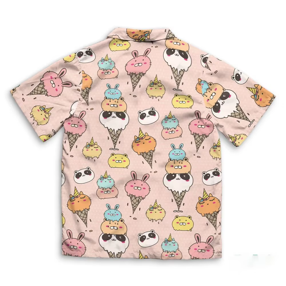 T-shirt unisexe à manches courtes, imprimé 3D motif crème glacée, séchage rapide, style décontracté,