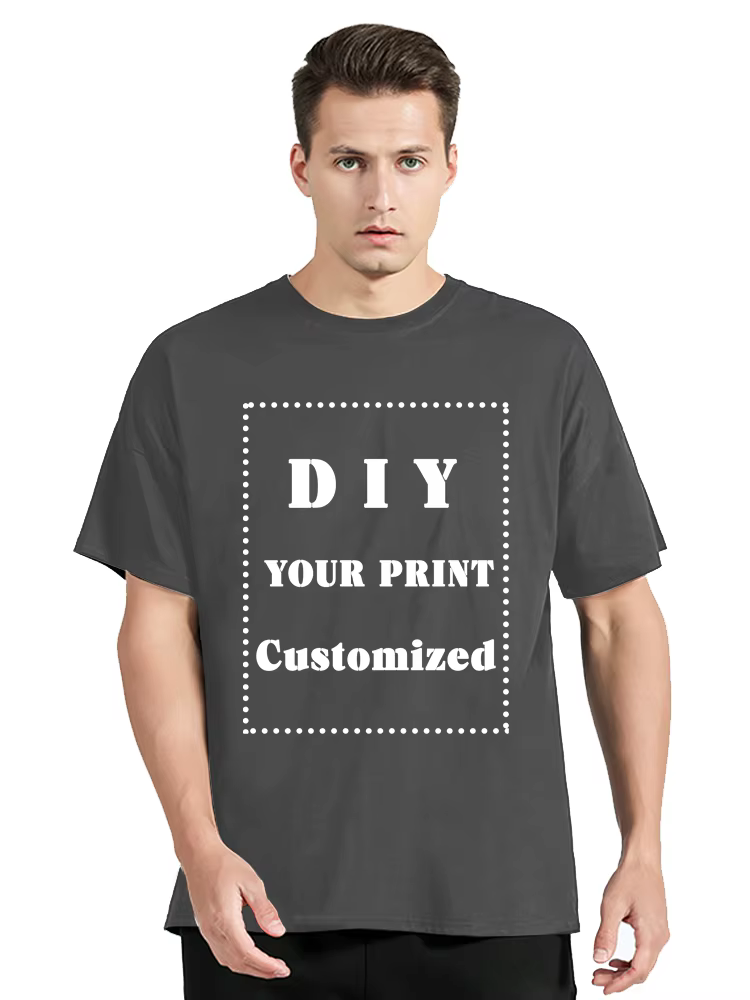 T-Shirt personnalisé T-Shirt personnalisé bricolage imprimer votre Photo Logo texte t-shirts hommes 