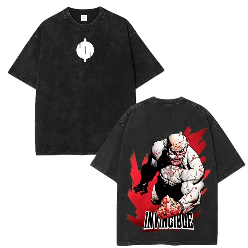 Nouveau T-shirt unisexe lavé « Invincible Grand Roi Thragg » 2026, T-shirt graphique oversize en cot
