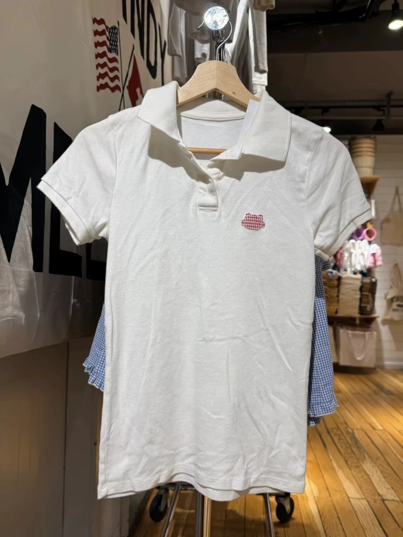 Mignon Polo blanc T-shirt femmes été nouveau Strweetwear coton col rabattu manches courtes t-shirts