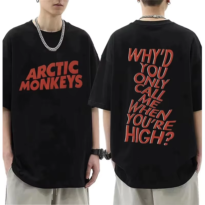 Arctic Monkeys-T-shirt à manches courtes Rock Band pour hommes et femmes, T-shirt Hip Hop, Vêtements