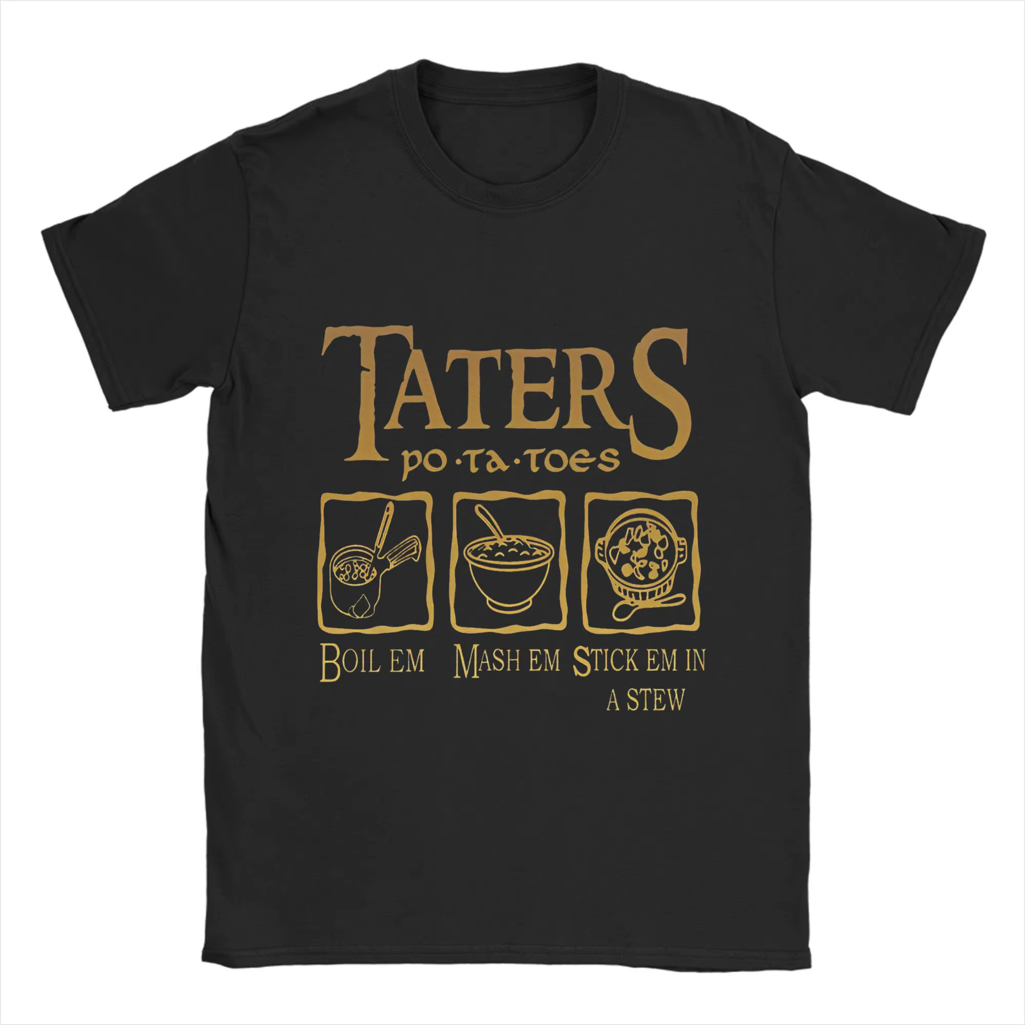 L-Lords Of The R-Rings t-shirt été Taters pommes de terre coton T-Shirts pour hommes tendance motif