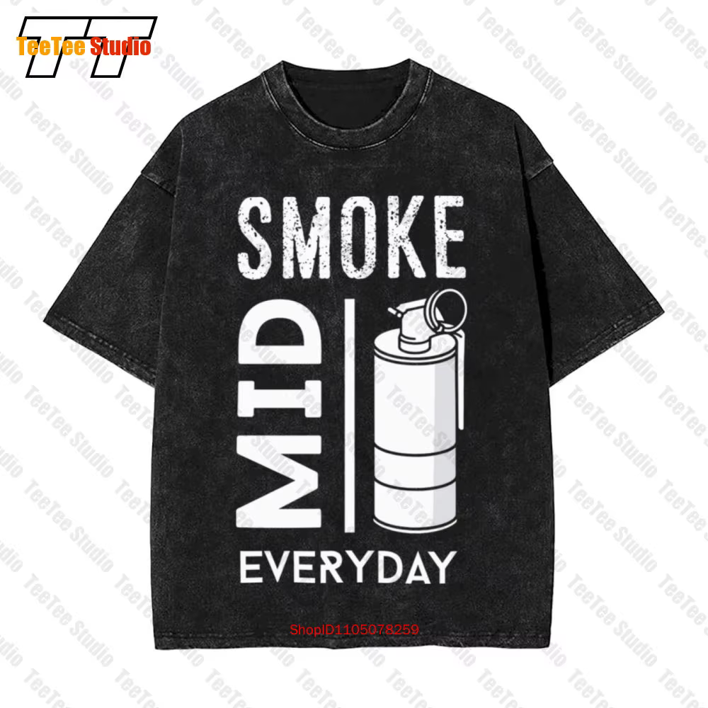Cs Go Gaming Smoke Mid Everyday Counter Strike T-Shirt surdimensionné Vintage OG9O