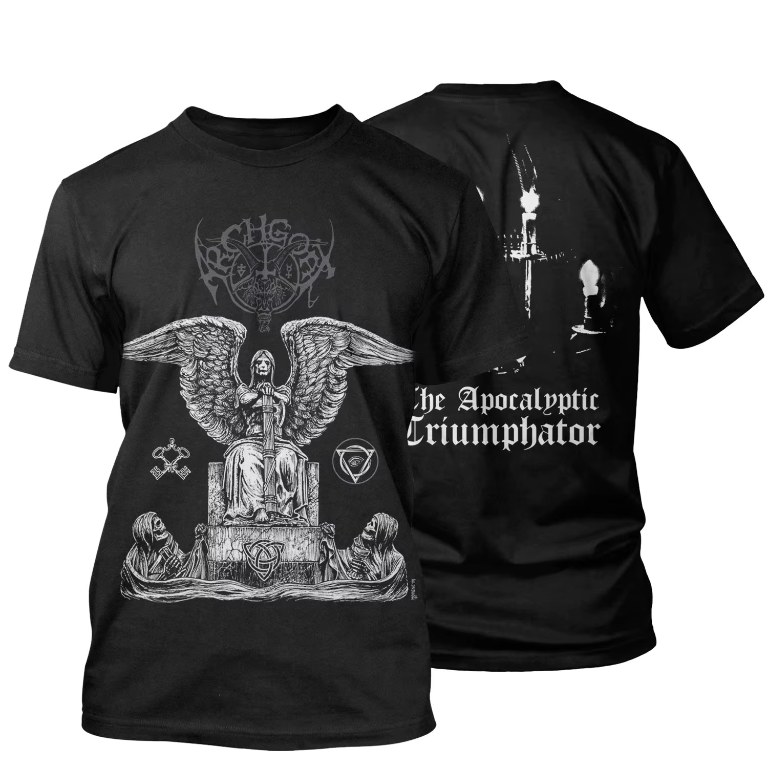 T-Shirt Archgoat Apocalyptic Trumphator Band, 100% coton, t-shirt graphique pour hommes et femmes, S