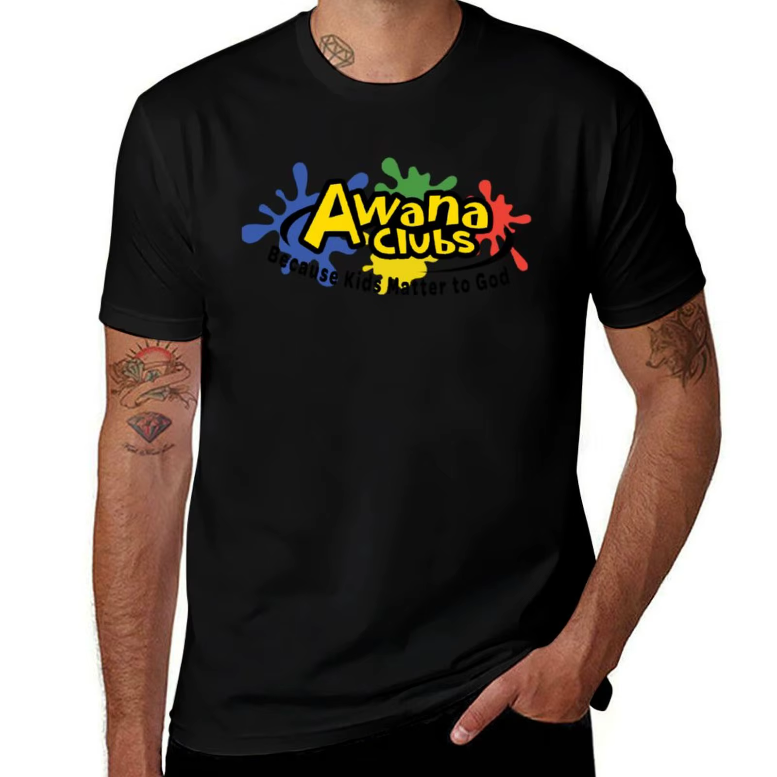 Awana club T-Shirt t-shirts graphiques pour homme t-shirts anime pour homme T-Shirt