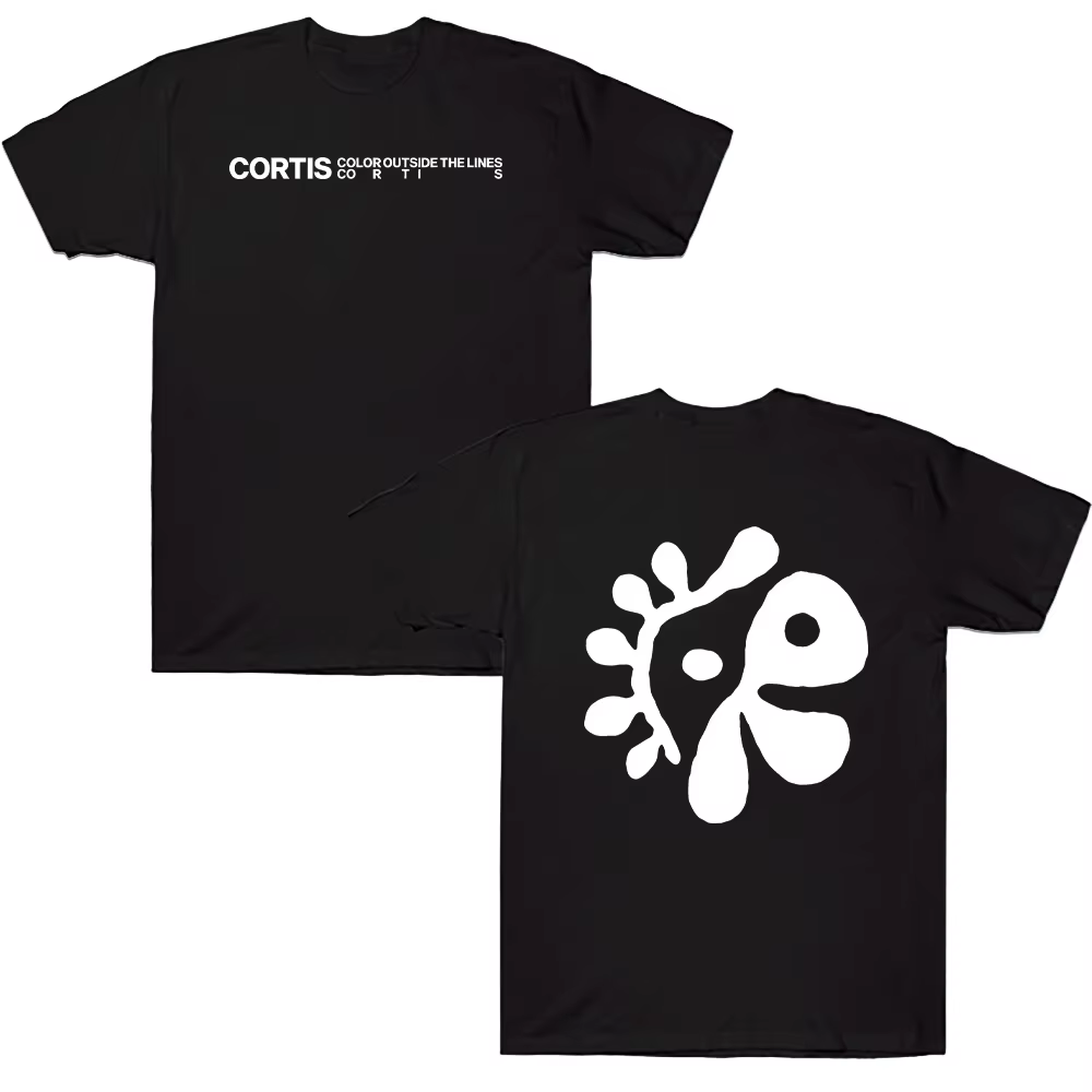 T-shirt graphique CORTIS à manches courtes pour l'été 2026 – Hauts confortables en pur coton pour ho