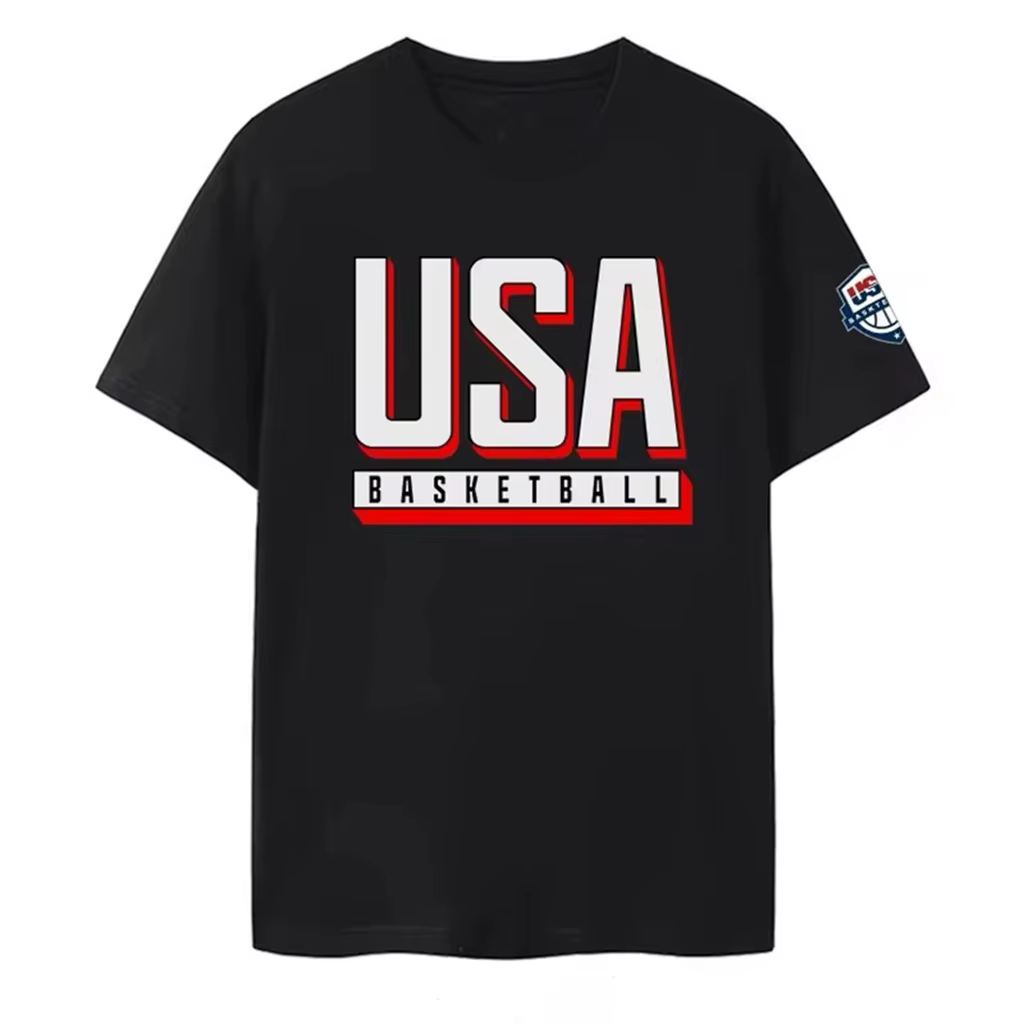 Maillots de basket-ball américain maillots de l'équipe nationale sport hommes vêtements à manches co