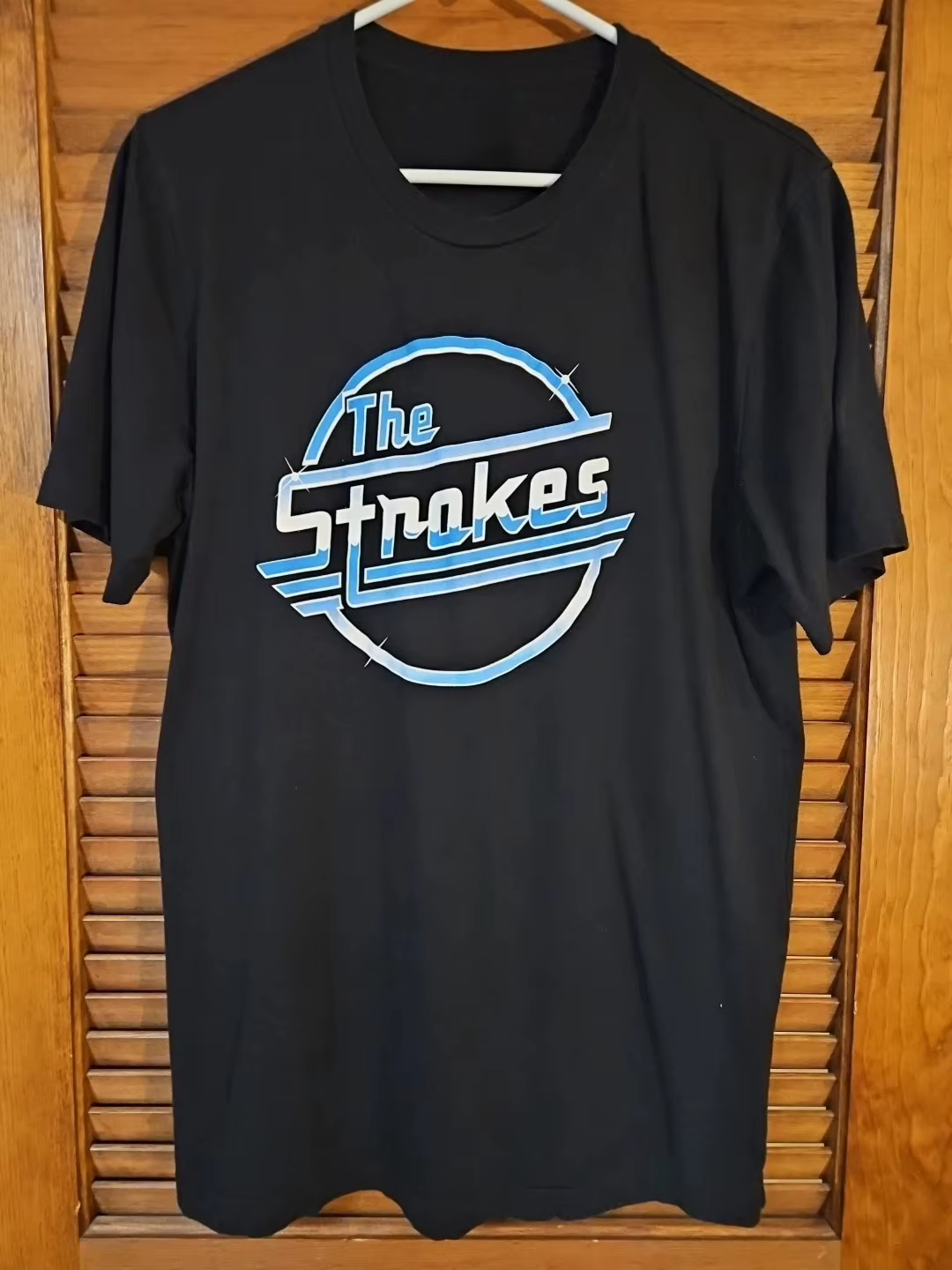 T-shirt d'été pour hommes en pur coton Vintage The Strokes, décontracté, élégant, ample et respirant
