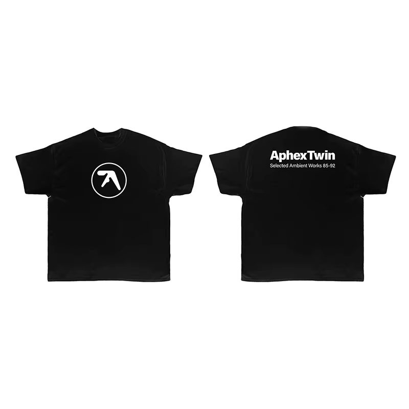 T-shirt d'été Aphex Twin en coton surdimensionné, à manches courtes, pour hommes et femmes, vêtement