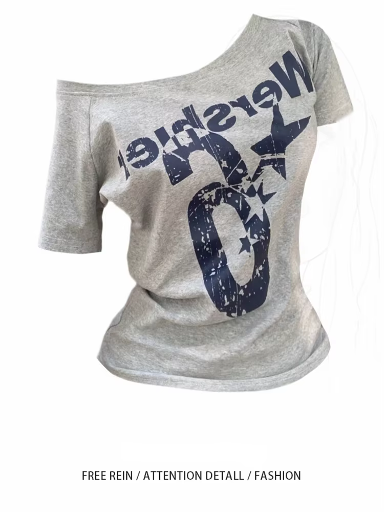 Haut court Y2K sportif d'été pour femme, sexy, vintage années 2000, à manches courtes, t-shirt basiq