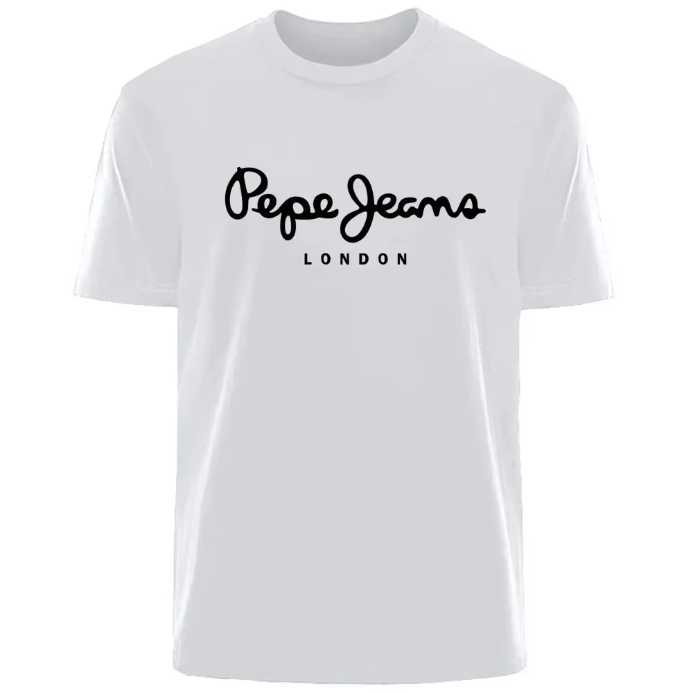 T-shirt à manches courtes avec logo Pepe Jeans London pour femmes et enfants, vêtements de marque de