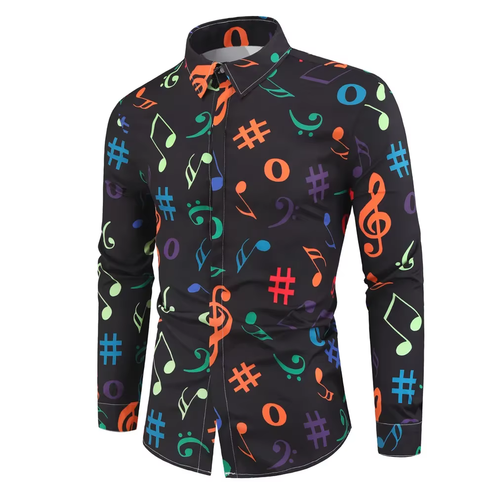 Chemise à manches longues pour hommes, style hawaïen, impression 3D, mode décontractée, haut confort