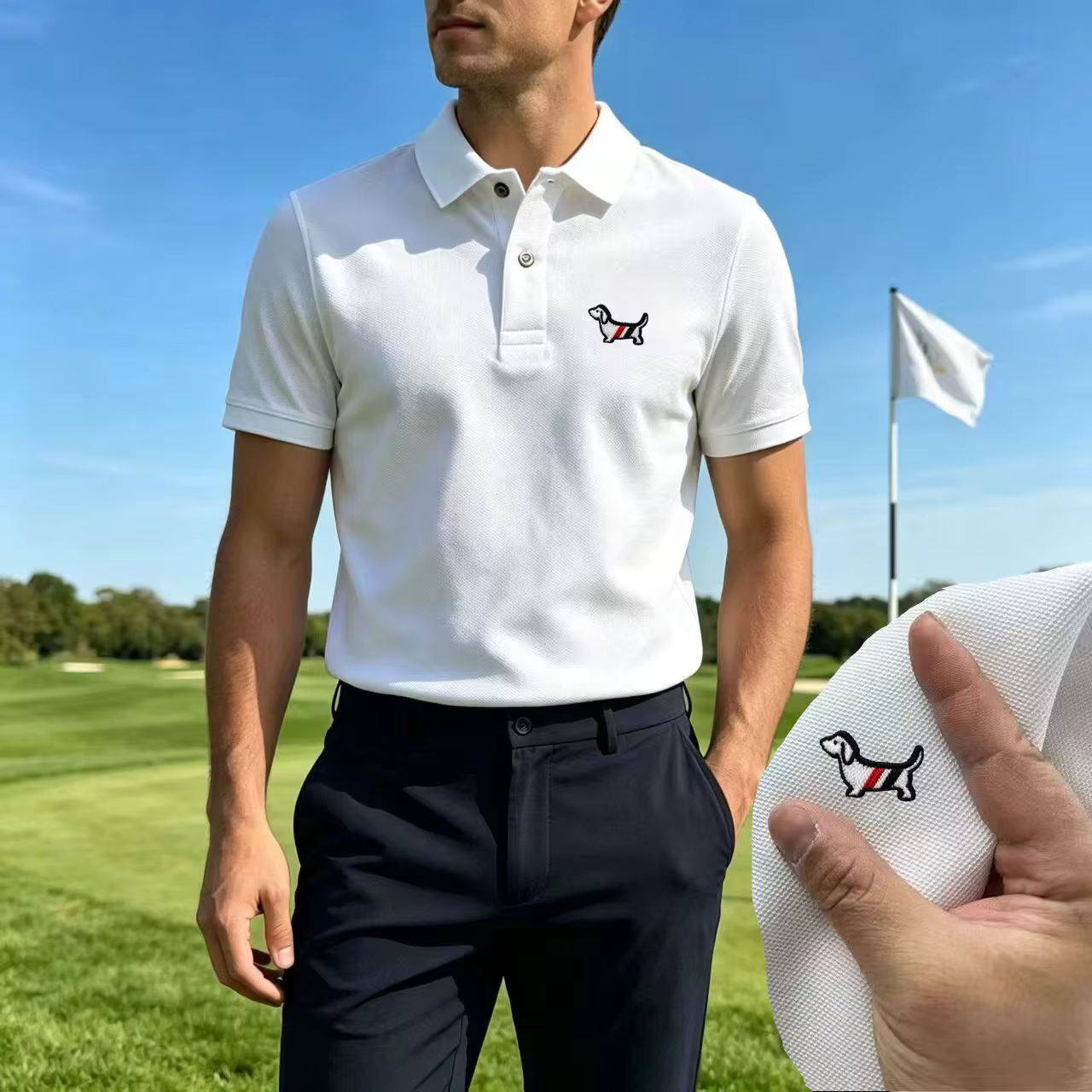Nouveau polo d'été haut de gamme pour hommes, séchage rapide, respirant, décontracté, mode business,