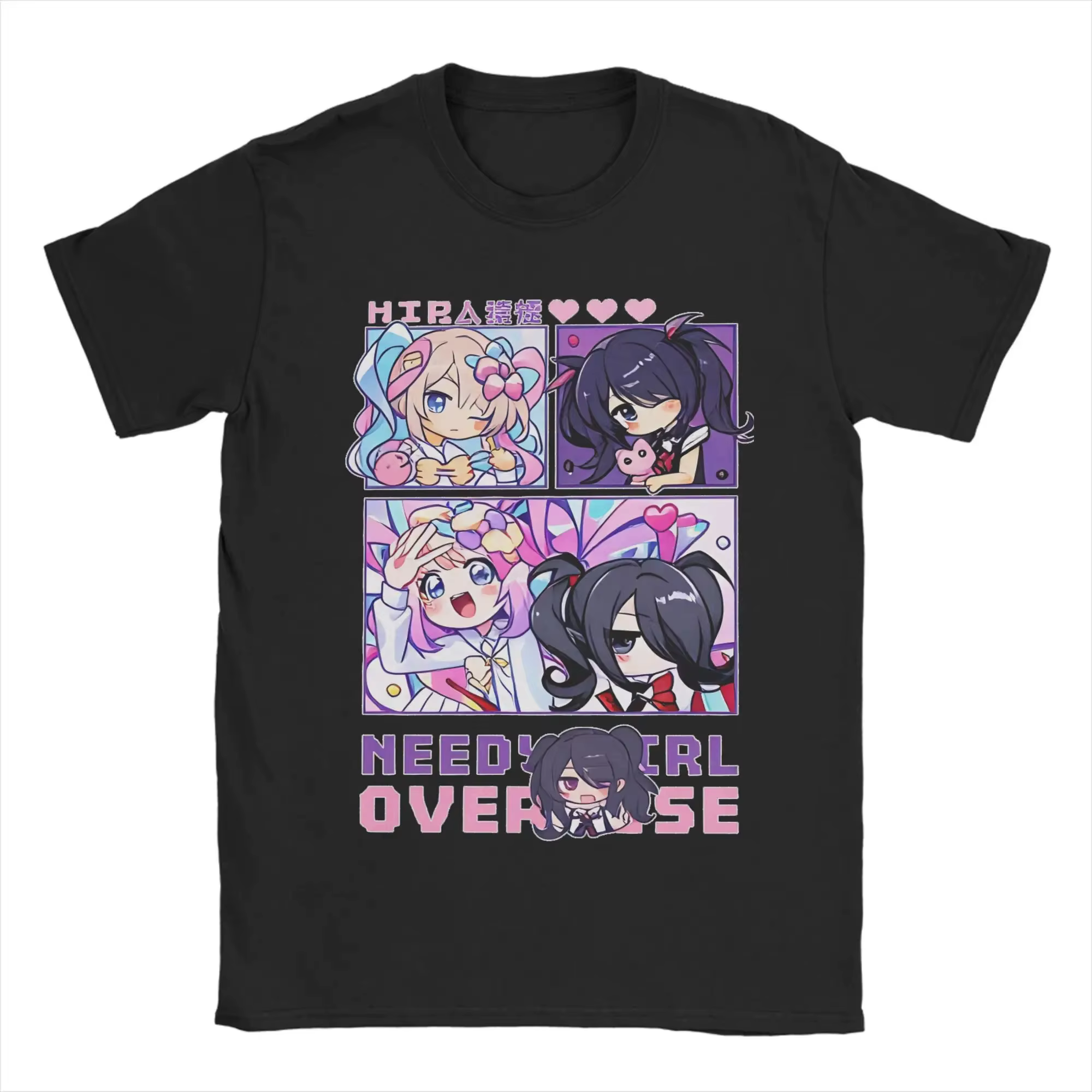 T-shirt à imprimé graphique Needy Streamer Overload, vente chaude, arrivée récente, pour femmes et h