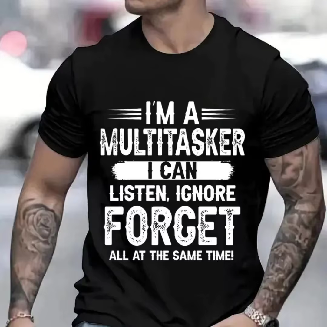 Nouveau T-shirt humoristique 2026 « I'M A MULTITASKER » pour hommes et femmes – T-shirts vintage fan