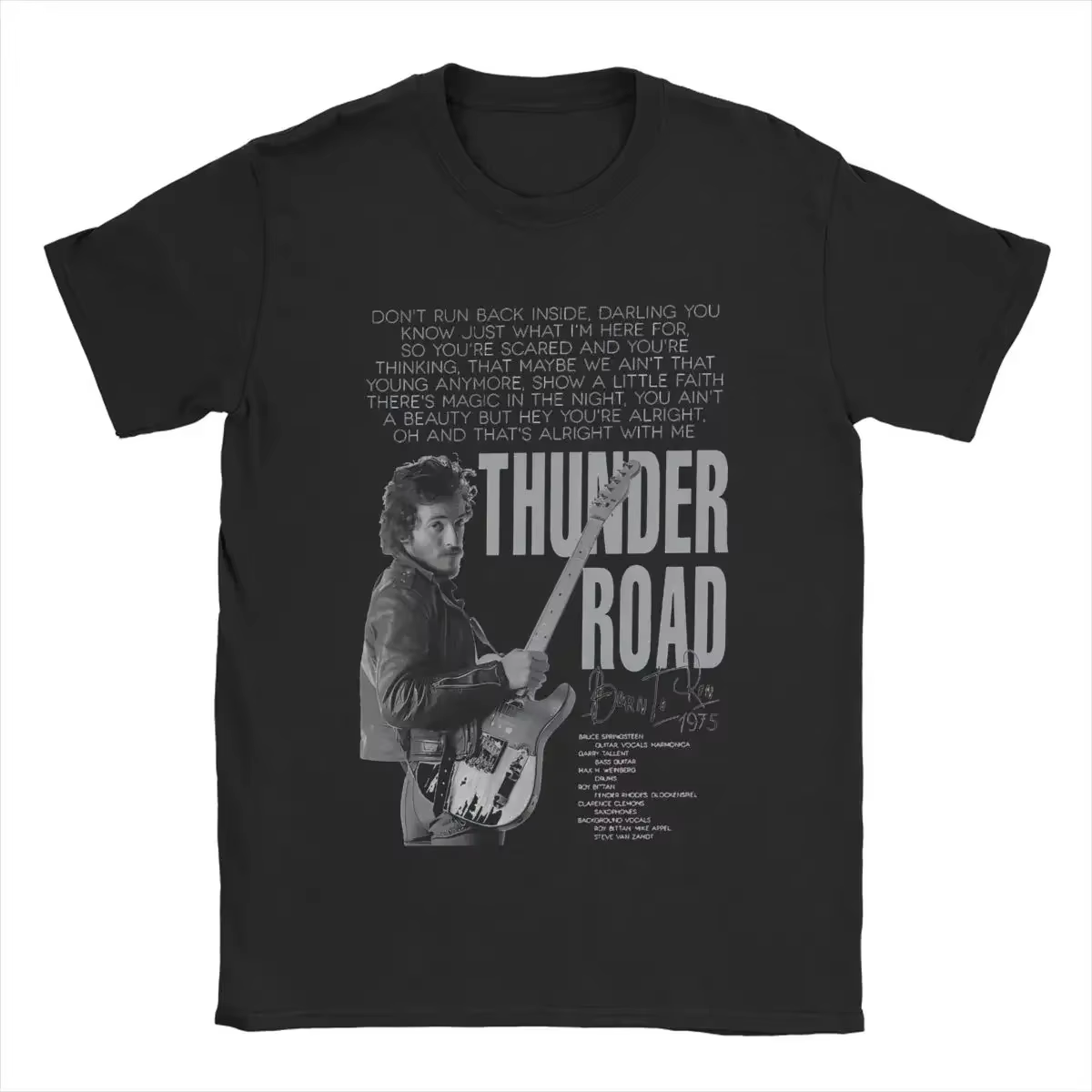 T-shirt Crazy Bruce Springsteens Metal The Boss Rock Music Tour pour hommes et femmes, t-shirt en co