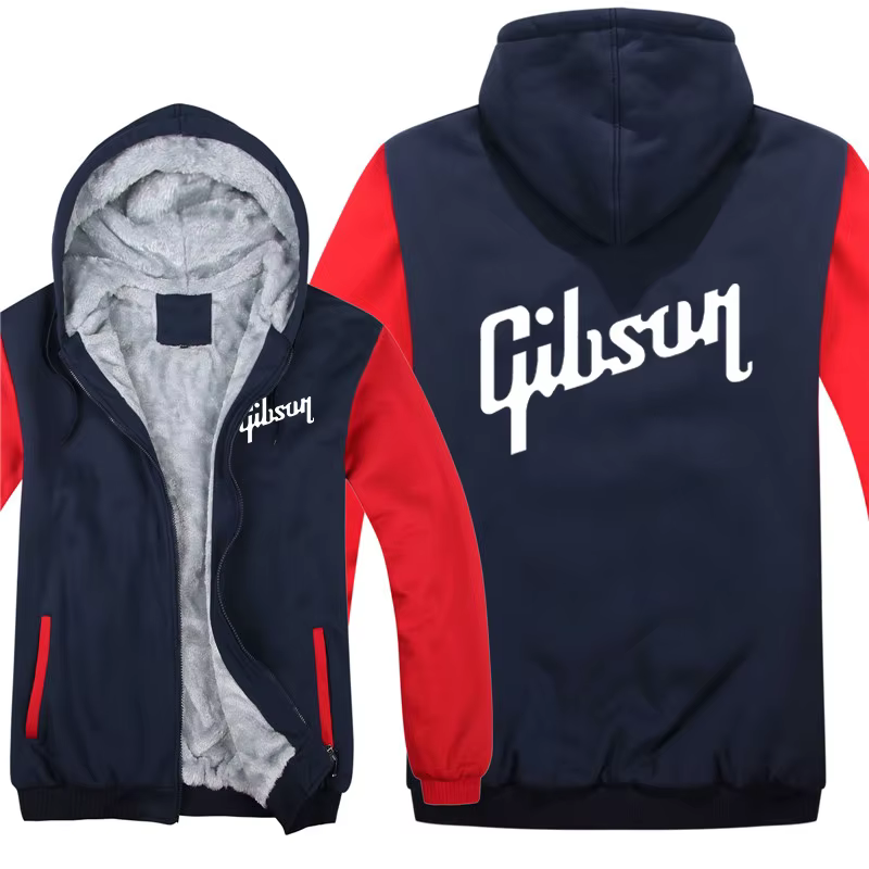 Gibson Les Paul sweat à capuche pour homme manteau hiver chaud polaire guitare Gibson sweats veste S