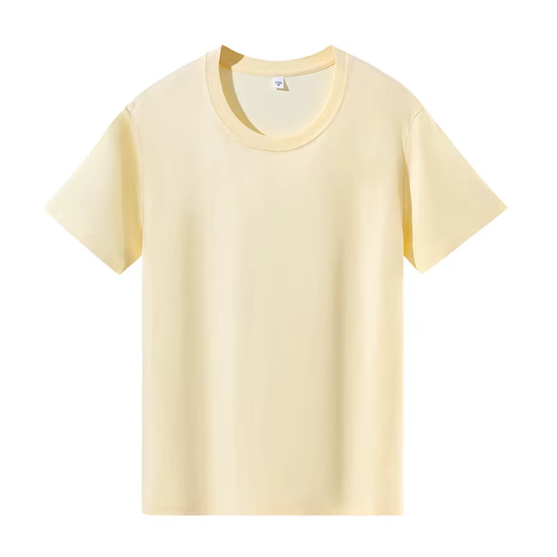 MRMT 2026 Nouveau T-shirt pour femme en pur coton, couleur unie, à manches courtes, col rond, coupe