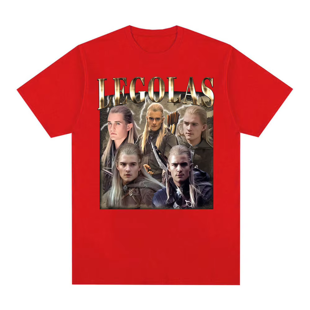 Limité Vintage Legolas film inspiré T-shirts hommes femmes décontracté haute qualité coton T-shirt m