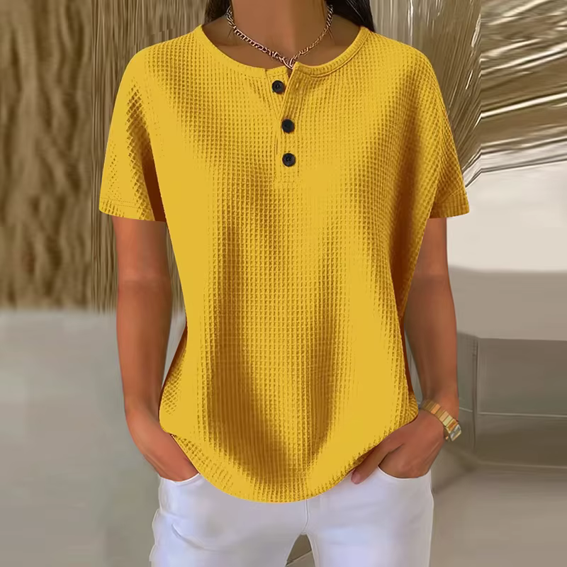 Mode femmes à manches courtes T-shirt femmes été nouveau T-shirt ample hauts femme décontracté tout 