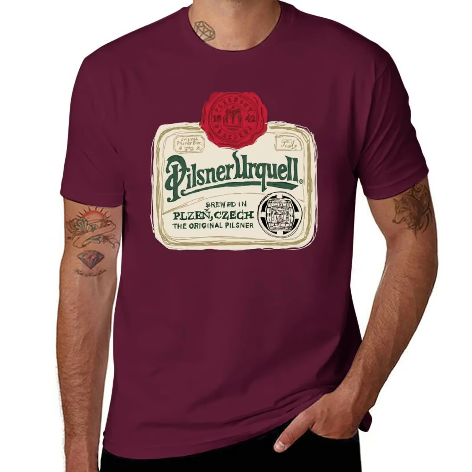 Pilsner Urquell POP T-shirt pour homme, sublime, haut
