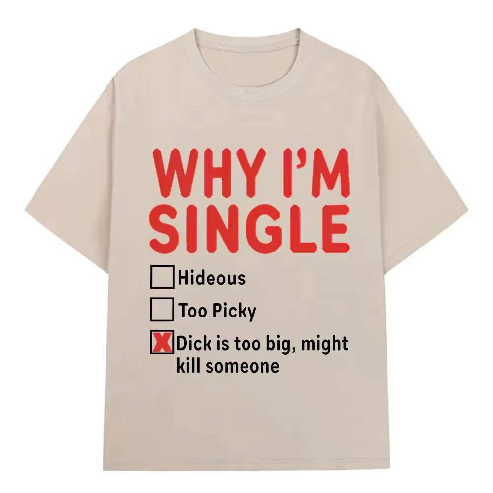 T-shirt imprimé amusant « WHY IM SINGLE » pour femme, motif basket, lettres drôles, manches courtes,