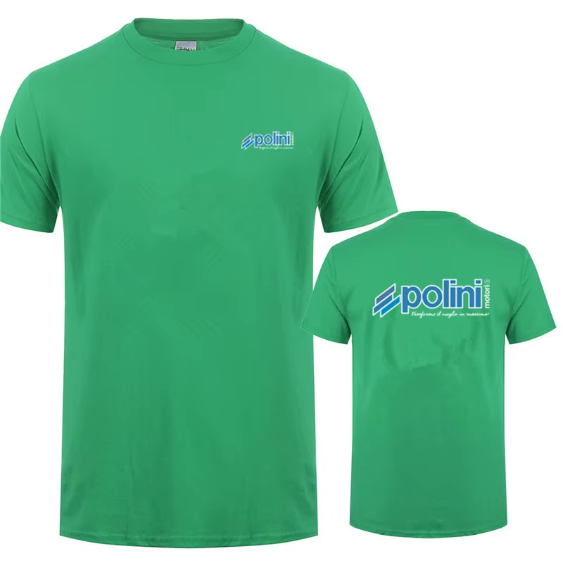 Polini t-shirt hommes femmes coton Polini Scooter course Performance pièces t-shirts chemise à manch