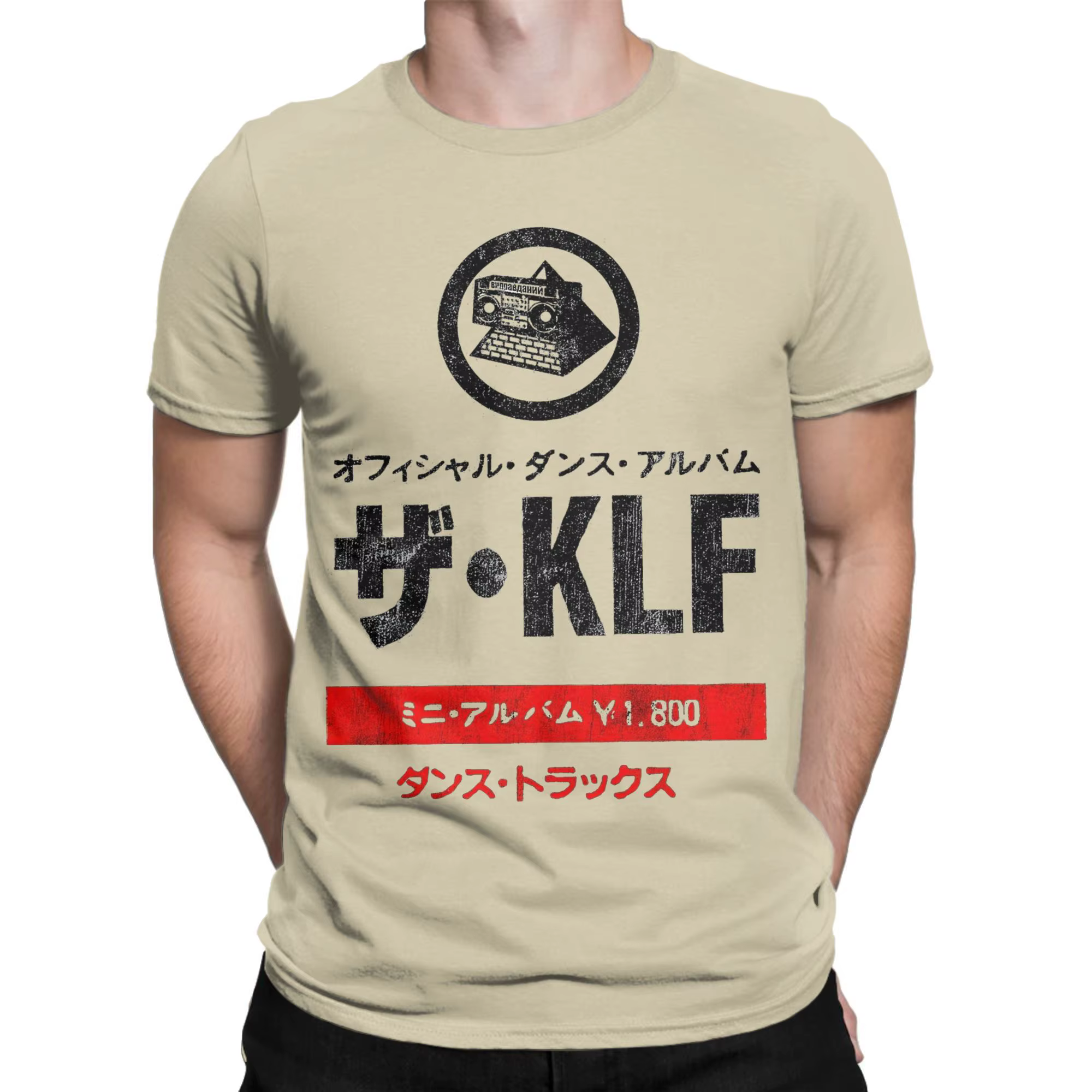 Le KLF Japon Vintage T-Shirts pour hommes femmes génial 100% coton T-Shirts col rond manches cou